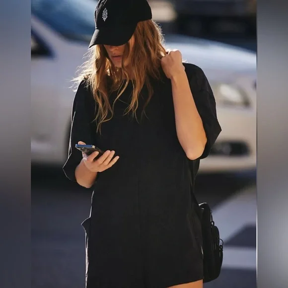 FP MOVEMENT by FREE PEOPLE Hot Shot Tee Romper - Picture 4 of 13